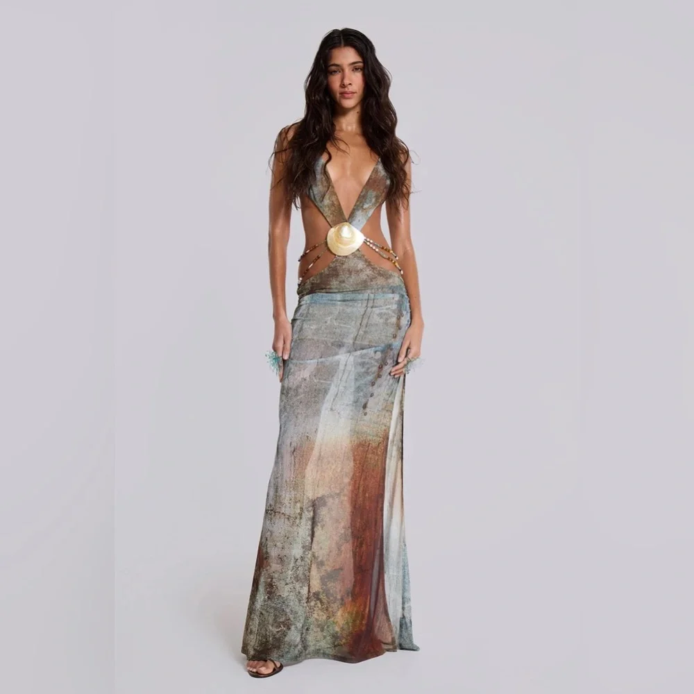 Jaded London like Multicolor Maxi Dress - Picture 1 of 4